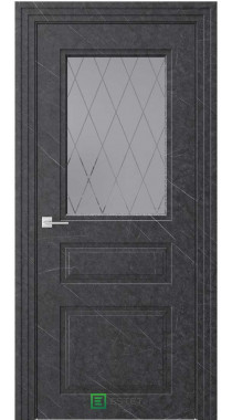 NOVELLA N12 НЛ мрамор сумеречный Стекло 1 сатинат графит