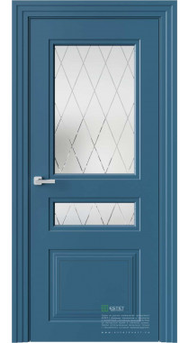 Novella N13 Деко RAL5009 стекло