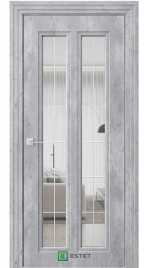 NOVELLA N21 НЛ бетон индастриал муссон Стекло 1 сияние