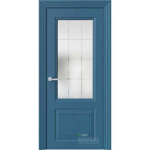 Novella N4 Ажур RAL5009 стекло