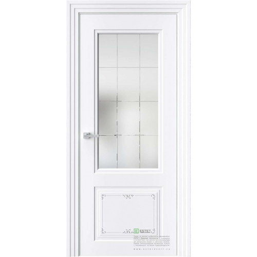 Novella N4 Ажур RAL9003 стекло