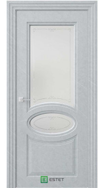 NOVELLA N40 НЛ мрамор морена Стекло 1 сатинат белое