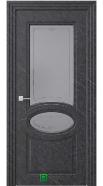 NOVELLA N40 НЛ мрамор сумеречный Стекло 1 сатинат графит